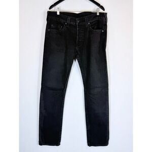 True Religion Rocco Skinny Jeans Mens Black World Tour Made in USA